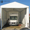 White Steel Frame Tent Car Park For Garden Warehouse