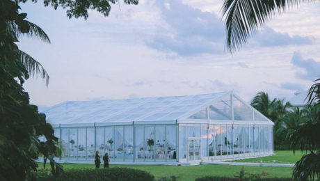 transparent tent
